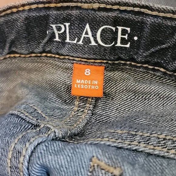 Children's Place Boy Blue Jean Cotton Shorts Sz 8 - Picture 4 of 4